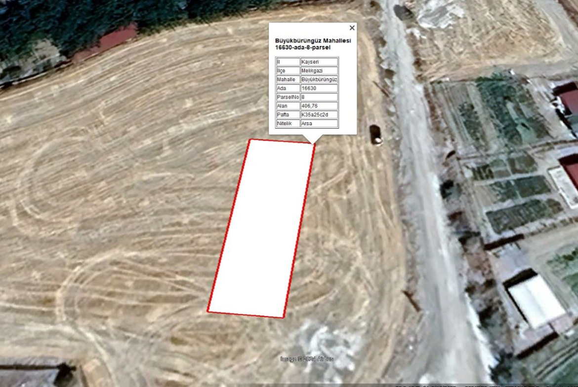Gesi Büyük Bürüngüz Mahallesi’nde Satılık 407 m² Villa Parseli