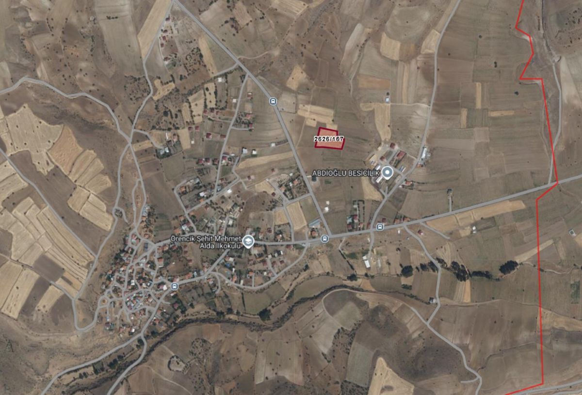 Talas Örencik Mah. de 5.675 m2 TEK TAPULU Satılık Tarla