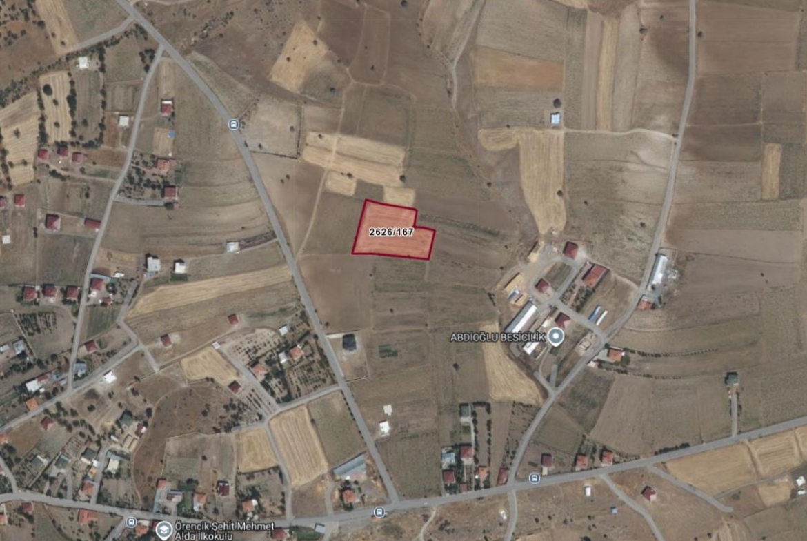 Talas Örencik Mah. de 5.675 m2 TEK TAPULU Satılık Tarla