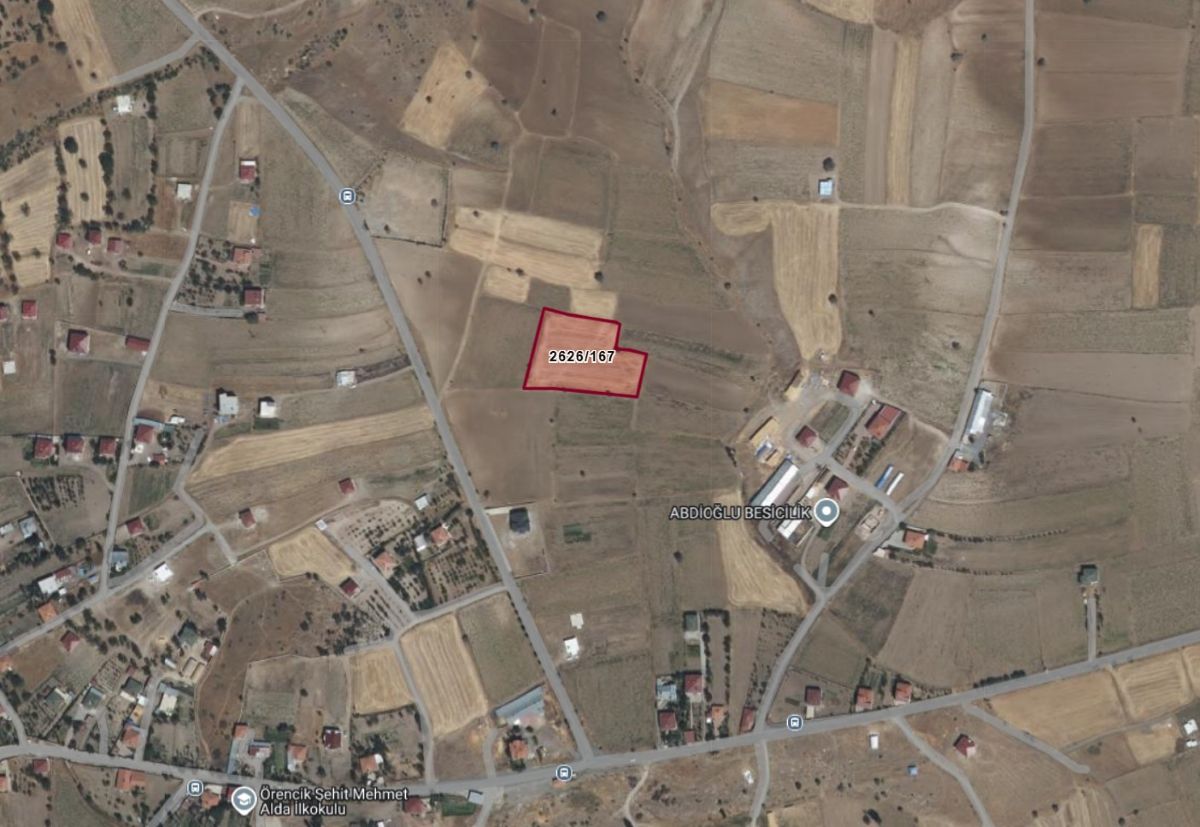 Talas Örencik Mah. de 5.675 m2 TEK TAPULU Satılık Tarla